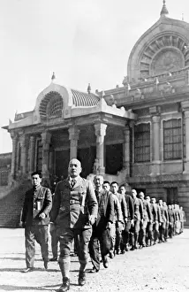 Militarization: Buddhist monks in uniform, 1941