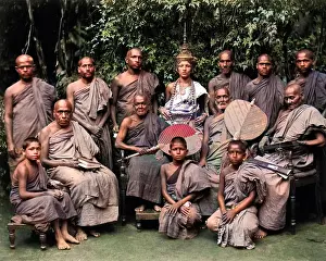 Ceylon: Buddhist priests, Ceylon (Sri Lanka)