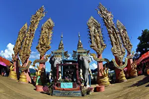 Shrines: Buddhist Shrine, Golden Triangle, Thailand
