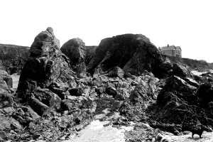 Bude: Bude, Ladies bathing beach 1900