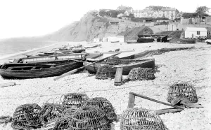 Budleigh: Budleigh Salterton, the Beach 1925