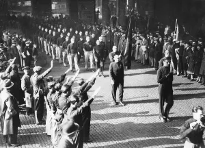 Saluto: BUF march in London, 1934