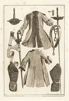 Respecting: Buff coat, belt, glove, with sword and hilt