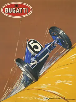 Bugatti Type 59 Racing Car Poster