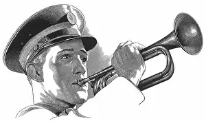 Bugler: Bugler Sounds Reveille