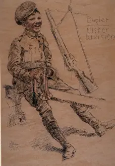 Charcoal: Bugler, Ulster Division