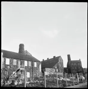 Buidlings: The buidlings of Willow Pottery viewed from Normacott