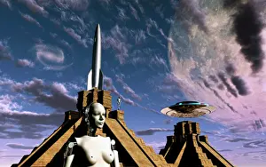 Rocketship: Builders of the Mayan Pyramids visit their launch and ?