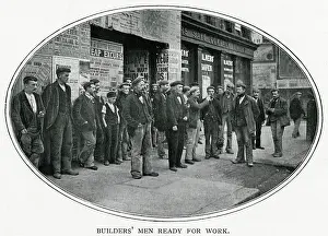 Hire: Builders Wait for Hire 1900