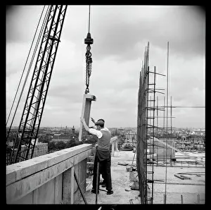 Symington: Builders working on the construction of Symington House