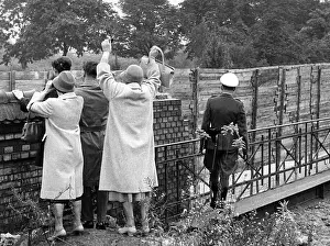 Sixtieth: Building the Berlin Wall - People at the Wall