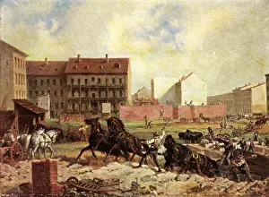 Scaffolding: Building boom in Berlin, around 1875