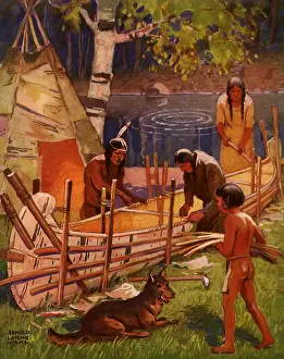 Tepee: Building the Canoe