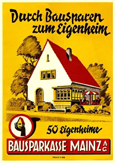 Wirtschaftswunder: building industry, Germany, 1950, advertisement