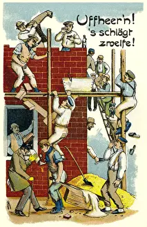 Dialect: building industry, illustration, construction