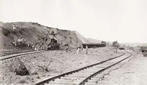 Lesseps: Building Panama canal, Railway track