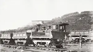 Lesseps: Building Panama canal, Works train
