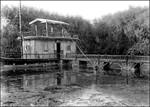 Xinjiang: A building by a river in Kashgar, western China