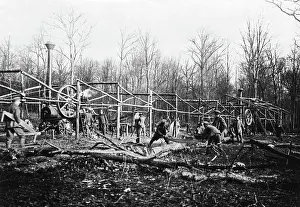 Sawmill: Building a sawmill, Western Front, WW1