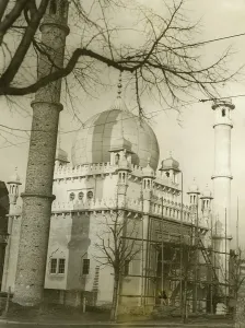 Lasted: Building site of the Berlin mosque, around 1927