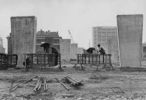 Reinforced: Building site with work in progress