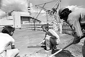 Russias: Building Soviet Ust-Ilimsk Timber Processing Complex, 1979