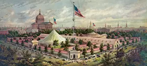 Sanitary: Buildings of the Great Central Fair, in aid of the U.S. Sani