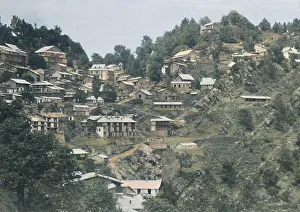 Murree: Buildings on a hillside, India