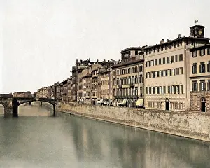 Arno: Buildings on the River Arno, Florence, Italy
