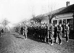 Macedonia: Bulgarian troops during muster in Macedonia, 1916