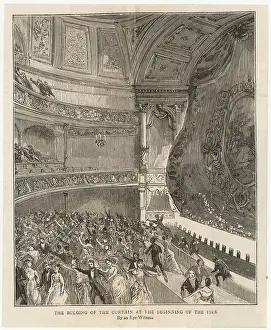 Blaze: Bulging of the theatre curtain