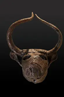 Manama: Bull head, Bahrain National Museum, Manama, Bahrain