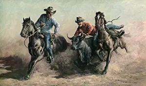 Cowgirls: Bulldogging