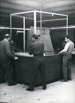 Eichmann: Bulletproof cabin for Eichmann trial, Jerusalem