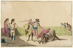 Grosvenor Prints: BULLFIGHT - THE KILL