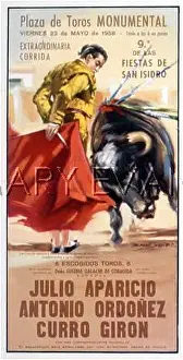 Isidro: BULLFIGHT POSTER 1958