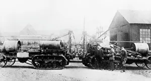 Creeping: Bullock Creeping Grip tractors, tank experiment, WW1