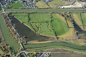 Bedford: The Bulwark, Civil War fieldwork, River Great Ouse, Cambs