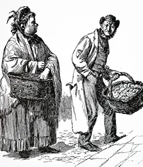 Gingerbread: Bun and gingerbread sellers in London
