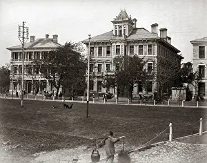 Bund: Along the Bund, Shanghai, China, circa 1890