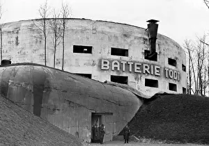 Landward: Bunker of a long distance fighting battery, WW2