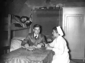 Infirmary: Bunker room for sick people, 1943