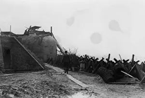 Antitank: Bunker at the Scheldt in the Netherlands, 1944