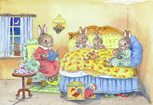 Bunnies: Bunnie's Bedtime Story ' bunnies in bed