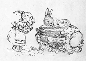 Eggplant: Bunnies load up a buggy