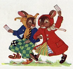 Bunny: The Bunnies with party Invitations