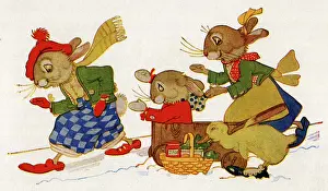 Bunny: The Bunnies return from Shopping