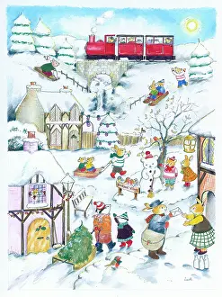 Storycard: Bunny's Christmas Post