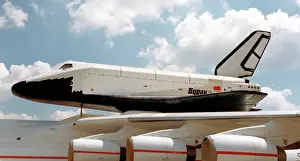 Shuttle: Buran space shuttle sat on the An-225 Mriya