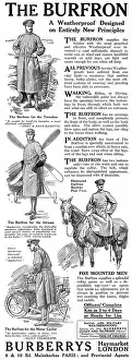 Weatherproof: Burberry Burfron coat advertisement, WW1